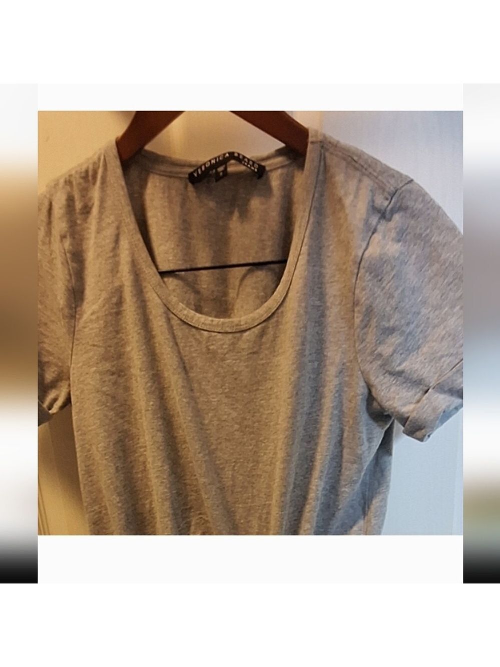Veronica Beard Gray Ruched Short Sleeve Dress Small - Picture 5 of 9